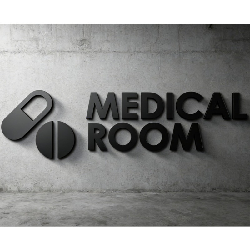 Health Wellness Clinic - Medisch kliniek bord - Acryl 3D